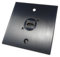Brushed Aluminium Single HDMI D-Series Outlet Wall Faceplate – Durable Metal Plate with Screws Included