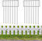 MOOACE 20 Pack Animal Barrier Fence,No Dig Dog Barrier Fencing, Rustproof Metal Wire Panels Garden Bottom Fence,43cm H X 6m Total Length