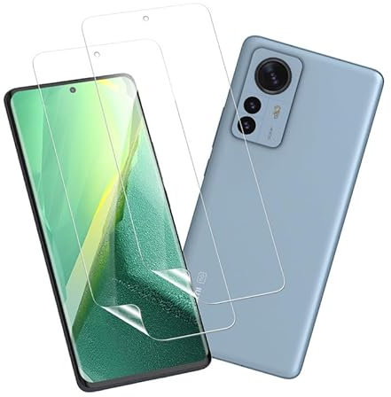 Joywing para protector de pantalla Xiaomi 12 Pro Folio Xiaomi 12 Pro Protector de pantalla Xiaomi 12 Pro Protector de pantalla Xiaomi 12 Pro 5G Cristal protector de pantalla suave TPU antiaceite, alta