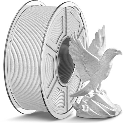 TECBEARS PLA Marmor Filament 1.75mm, High Speed PLA Marble 3D Drucker Filament PLA Oberfläche für 0-600 mm/s Hochgeschwindigkeitsdruck, 1kg Spule Rock PLA 3D Druck Filament, Marmor