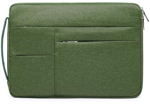 HYZUO 17-17,3 Pouces Housse pour Ordinateur Portable avec Poignée Latérale pour 17 17,3 HP/Dell/Lenovo/ASUS/Acer/LG/MSI Gaming Laptop/Razer Blade 17/18, Vert Herbe