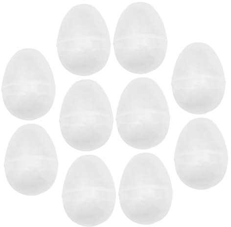 ZUNOXAZ 10stücke Füllbare Transparente Ostereier Mini Offene Plastikeier Für Ostern Geburtstagsfeiern Und Kreative Bastelprojekte Für Osterkörbe Und Partys