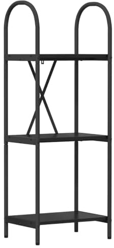 vidaXL Bookcase Rectangular Storage Unit, Modern Freestanding Furniture Supports for the Living Room
