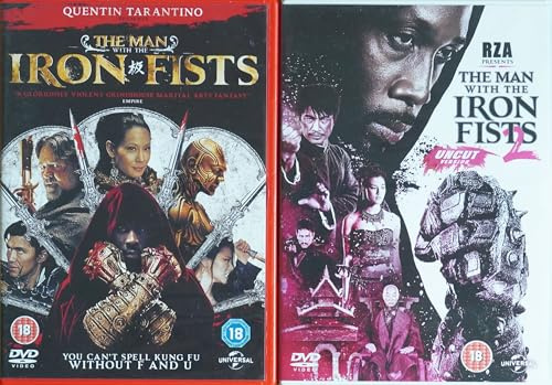 THE MAN WITH THE IRON FISTS 1-2 COMPLETE COLLECTION / 1. PART 1 BY QUENTIN TARANTINO / 2. PART 2 BY RZA = ULTIMATE 2x DVD UK SET