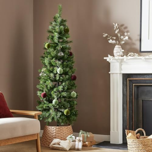 Habitat 6ft Natural Look Pop Up Slim Christmas Tree