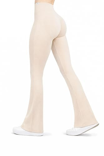 SMILODOX Schlaghose Damen - Sportleggings Aylin Scrunch - Slim Fit, Booty Push Konturen, Blickdicht Push-Up Yogahose, Seamless Fitnessleggings für Workout, Gym, Yoga, Laufen und Alltag