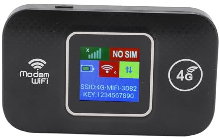 Matybobe 4G LTE Mobile WiFi Hotspot Portable WiFi Router Wireless Internet Router 150Mbps 10 Users Color Screen SIM Card Slot USB Powered for European Travel