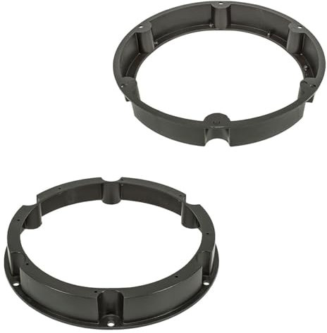 tomzz Audio 2857-025 Lautsprecherringe Adapter Halterungen kompatibel mit VW Transporter T5 T6 Tür vorn für 200mm Lautsprecher