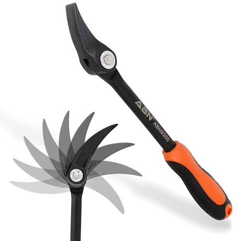 ABN Brecheisen/Brechstange, verstellbar, robust, 11-Punkt-Indexierung, für Auto – 20,3 cm, kleine Prybar, 1 Werkzeug