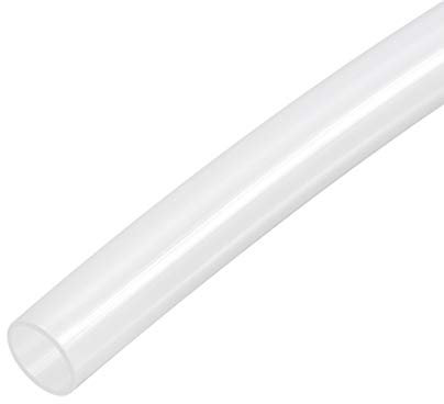 sourcing map Pneumatic Tubing, 12mm(1/2) OD x 10mm ID 10ft Air Brake Tubing Nylon Air Line Hose Clear