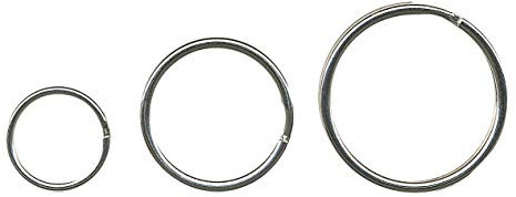 ALCO-Albert 1933 - Schlüsselringe, Durchmesser 33 mm, glanzvernickelt, 100 Stück