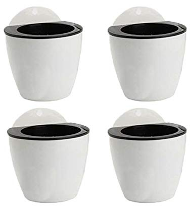 ICYANG 4 macetas autoregantes para colgar en la pared, macetas de plástico, macetas de jardín para casa