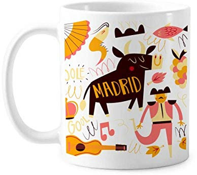 Madrid Tasse en porcelaine Motif corrida