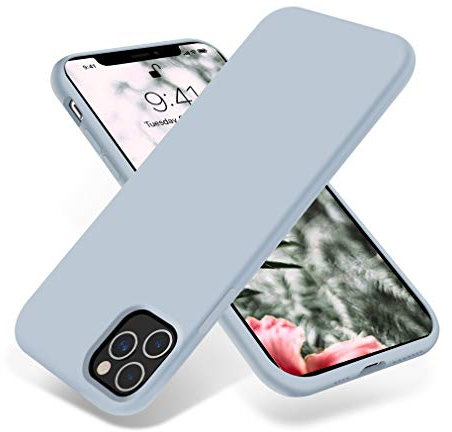 OTOFLY Compatible with iPhone 11 Pro Max Case,ultra slim fit iPhone case liquid silicone gel cover with full body protection anti-scratch shockproof case,Baby Blue