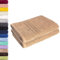 Lavea 2er Set Saunatuch 80x200 cm – Hochwertige, Saugstarke Saunatücher aus 100% Baumwolle, Frottierserie Elena – Waschbar und Strapazierfähig - Cappuccino