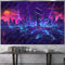 Aidatain Gaming-Stadtlandschaft Tapisserie Punk Neon Streetscape Tapisserie Flanell riesige Größe 220 x 180 cm Wandteppich für Schlafzimmer Wohnzimmer GTCCAT311