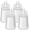 4 Pack Replacement Water Filter Compatible with Breville Claro Swiss Oracle Barista Espresso Coffee Machine - Part #BES008WHT0NUC1