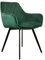 Kick Collection Esszimmerstühl Karl Velvet - Samt - Dunkelgrün - Modern und Hochwertig - Samtstoff und Metall - Erhältlich in vielen Farben