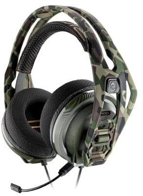 RIG Cuffie da gioco per PC con prestazioni audio e chat di precisione 400HA con microfono rimovibile con cancellazione del rumore attivo - Forest Camo