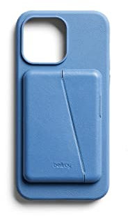 Bellroy Mod Hülle + Brieftasche für iPhone 14 Plus - (Leder-Handyhülle, Slim Card Holde) - Blue Daze