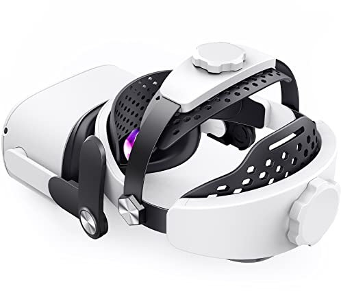 AK Correa para Oculus Quest 2,Elite Ajustable Reemplazo Correa de Cabeza para Reduce la Presión de la Cabeza VR Accesorios (2)
