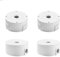 4 Pack Kamera-Anschlussdose Abzweigdose Verstecktes Kabel aus Kunststoff für Dome-Kamera Junction box Wasserdicht für Überwachungskameras im Innen und Außenbereich geeignet für Wände Decken