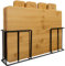 Ruhhy Bambus Holz Schneidebrett 4er Set 28x20x1cm Frühstücksbrettchen 19338