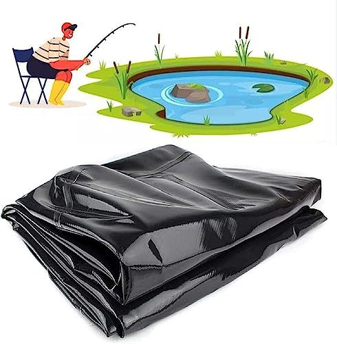 DECAKE Teichfolie, große Teichfolie für Koiteiche, Reservoir, schwarz, Landschaftsgestaltung, Teichfolie, wasserdicht, Hinterhofteiche, Unterlage, HDPE-Gummi, 1 x