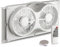 shinic 9 Twin Window Fan with Remote Control,Reversible Airflow,Removable Cover,3 Speeds, 3 Modes, Expandable Panels (From 24 to 37),ETL Certified, White