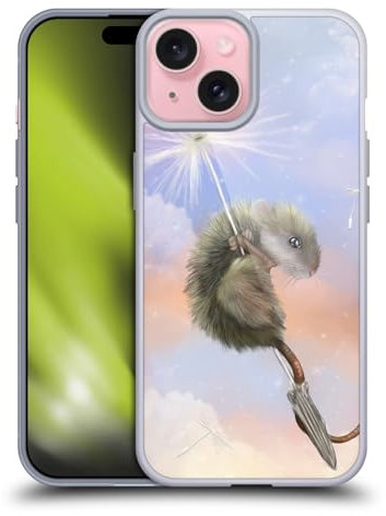 Head Case Designs Offizielle Ash Evans Dandelion Mouse Tiere Gelhülle [Militärischer Schutzgrad] Kompatibel Mit Apple iPhone 15 Und Kompatibel Mit MagSafe