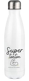 DECOHO Bouteille Isotherme Personnalisable 500 ml Modèle Super Tonton