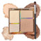 Highlighter Makeup Contour Palette, 4 in 1 Contour Palette 4 Farben Highlighter Powder & Contour Bronzer Puder, Pigmentiert Lang Anhaltendes Natürliches Matt&Schimmer Finish, Gesicht Make-up für
