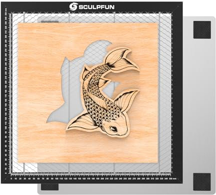 sculpfunDIY Honeycomb - Tavolo a nido d'ape laser per macchina per incisione laser, 400 x 400 x 22 mm