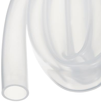 Rebower Tuyau en Silicone de 0,9 M (3 Pieds) - 19 de DI, 23 de DE - Tuyau en Plastique Transparent Tuyaux en Silicone Clair pour Pompage, Vidange, Irrigation, Brassage - 3/4 x 7/8
