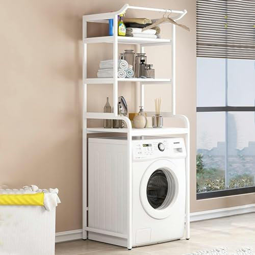 GZYHDC Marcos de Almacenamiento para Lavadora para Inodoro, Estante de Torre de baño, Estante Superior Universal para Lavadora, Estante multifunción para Inodoro, Estante para Lavadora