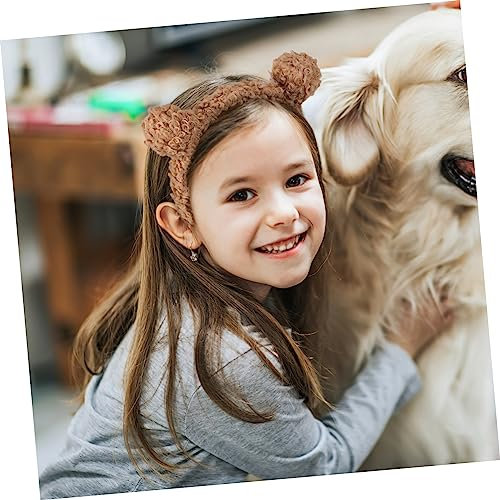 FRCOLOR Costume Da Orso Bambino 12 Pz Cerchi Decorativi Per in Peluche Carino Piatti Carta Soffici Fasce Decorazione Fasce Spesse Per Le Donne Trucco Viso Piatto Prevenire L'allergia Resina Bambino