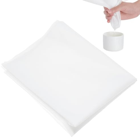 BENECREAT 40x400cm Fine Filter Mesh Nylon Fabric, 250 Mesh White Mesh Filter Woven Net Paint Nylon Filter Mesh Filter Cloth for Paint, Home Brewing, 0.1mm Thick