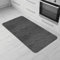 Comart - Tappeto Cucina Nancy - Antiscivolo - Lavabile in Lavatrice - Moderna Passatoia in Ciniglia - Runner per Corridoio e Cucina - Morbido e Resistente - Made in Italy - Grigio - 50x100 cm