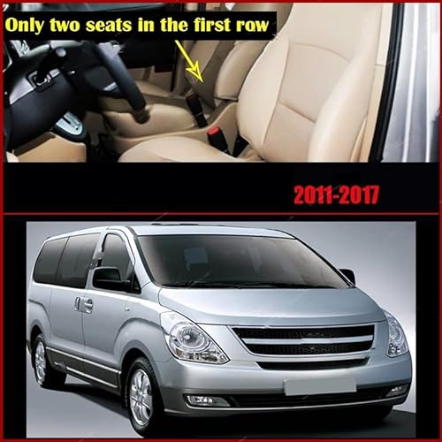 SKINII Antirutschmatte Auto Maßgeschneiderte Auto-Fußmatten Für Hyundai Für H-1 Wing 7 Sitze 2011 2012 2013 2014 2015 2016 2017 Automobil-Teppichbezug Fußmatten(Black-Red)