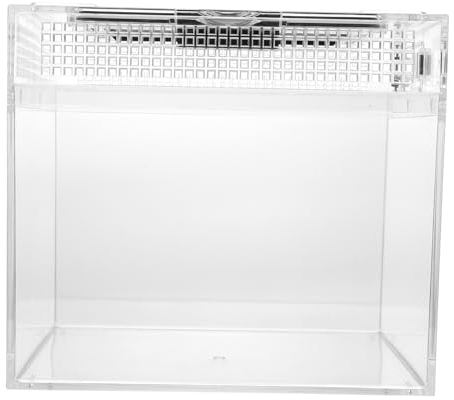 Happyyami Reptilien-Terrarium Box Mit Belüftungslöchern Für Haustiere Und Insekten Zum Spielen Und Ausruhen Einfach Zu Bedienen Reinigen Transparenter Kunststoffbehälter Für