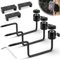 cersaty® 3 STK Wildkamera Halterung Set, 360° Wildkamera Baumschraube Haltbare Baumstativ mit 3 STK Handy-Clip für Wildkamera, Jagd, Überwachungskamera