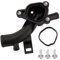 ERMWALR 25192985 Water Outlet Housing with Gasket - Thermostat with Housing Coolant Flange with Sensor Fit for VAUXHALL OPEL Corsa Astra Meriva Adam 1338022 1338487