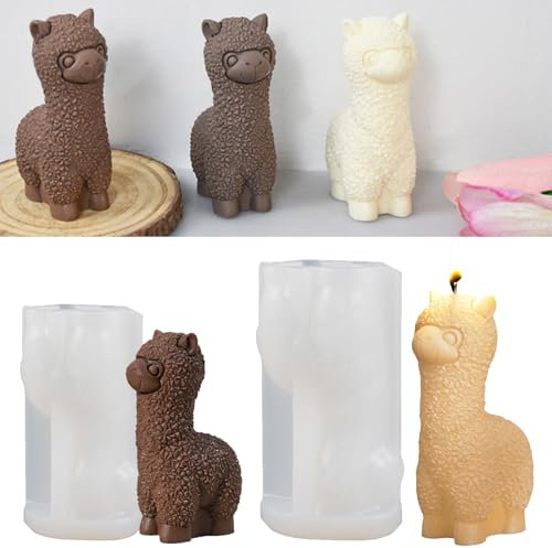 HIQE-FL Silikonformen Gießformen,2 Stück Silikonform Weihnachten,Weihnachtsbaum Kerzenform,Silikonform Kerzenhalter,Silikon Gießform Kerzenhalter,3d Weihnachten Kerzenform,Silikon Kerzenhalter form