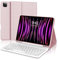 FOGARI for iPad Pro 12.9 6th/5th/4th/3rd Generation Keyboard Case - Wireless Bluetooth Detachable UK Layout Keyboard Folio Cover with Pencil Holder for iPad Pro 12.9 2022/2021/2020/2018, Pink