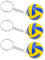 arrderly 3 Stück Volleyball-Schlüsselanhänger, Kreative Schlüsselanhänger, Ballspiel Fan Schlüsselhalter Sport Souvenir Anhänger Tasche Ornament
