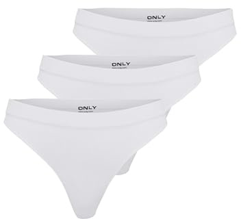 ONLY Damen Onlvicky Rib S-Les Thong 3-Pack Noos Acc