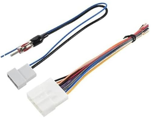 JUNPIY Adaptateur d'antenne WA de faisceau de câbles d'autoradio, for 2007-2013, for NISSAN, for Subaru, for Infiniti, for Murano, installer un adaptateur de connecteur de câble stéréo 20 broches Câbl