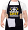 Grillschürze für Männer Kochschürze Herren Schürze lustig, Grill schürze für Männer küchenschürze Herren personalisiert Grill Schürze mit 2 Taschen Grill Schürze (HIER KOCHT DER CHEF PERSÖNLICH)