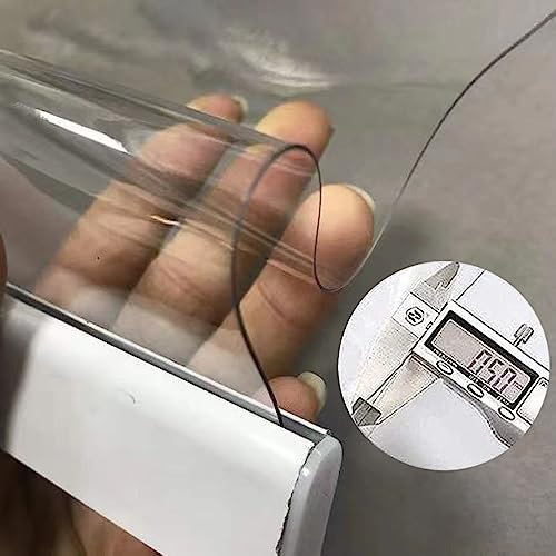 GHHDPDMJ Transparente Rollos für Pergola im Außenbereich, wasserdichte Rollos für Fenster, Balkon, Tür, Terrasse, wärmeisoliert, staubdicht, regenfest, individuelle Größe (130 x 200 cm)