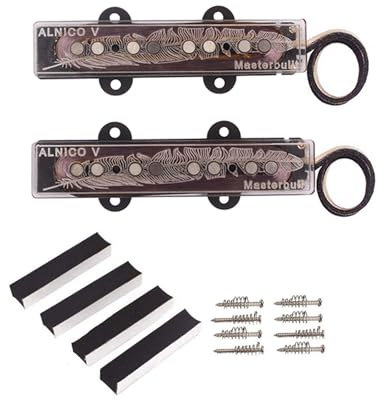 Jazzes Bassgitarre Tonabnehmer Bridge Pickups Alnico 5 4-Saiten Gitarre Humbucker Saiteninstrument Ersatz Zubehör
